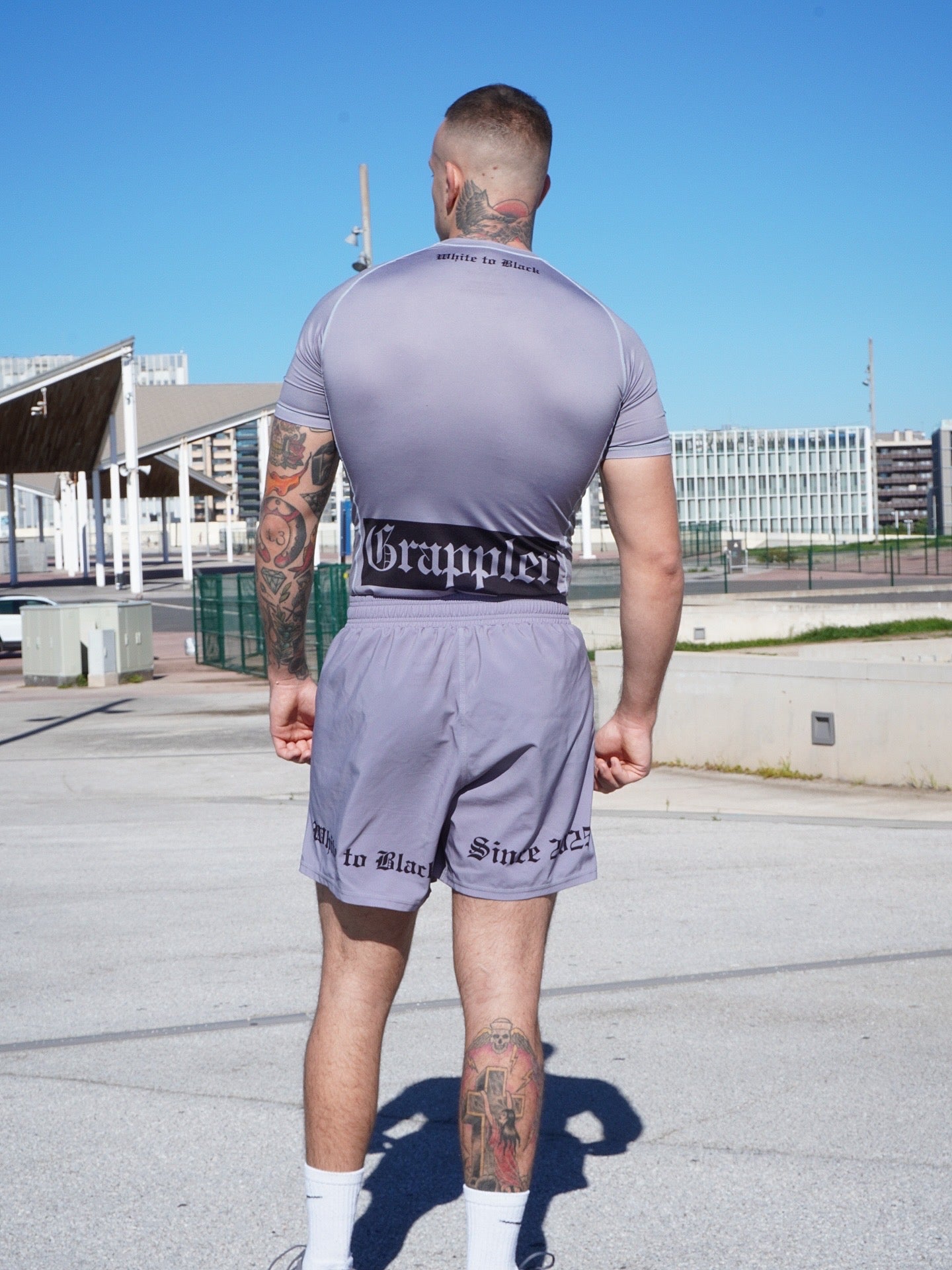 Short Grappler Gris - Identidad en el tatami