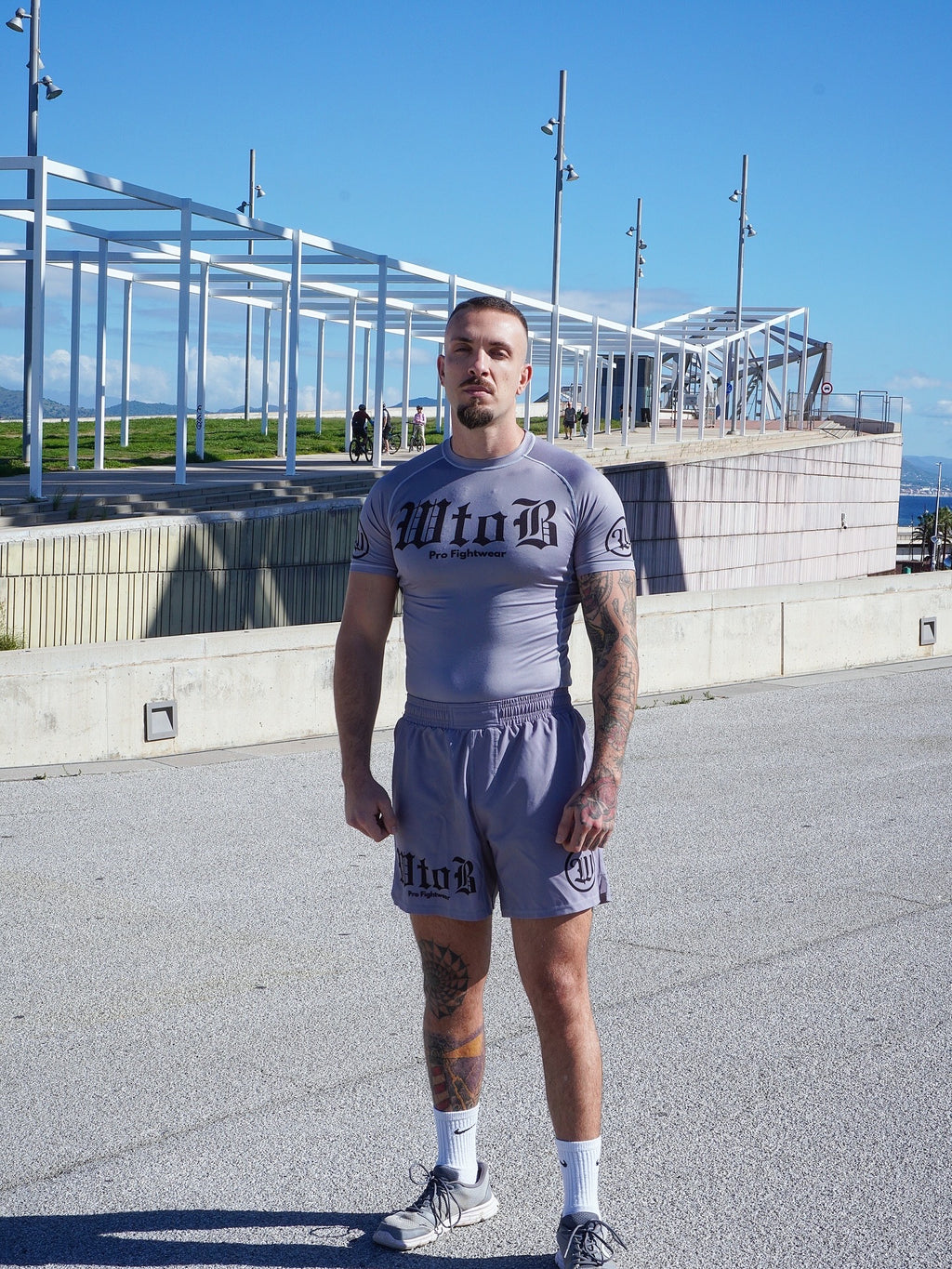 Short Grappler Gris - Identidad en el tatami