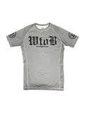 Rashguard Grappler Gris - Identidad en el tatami