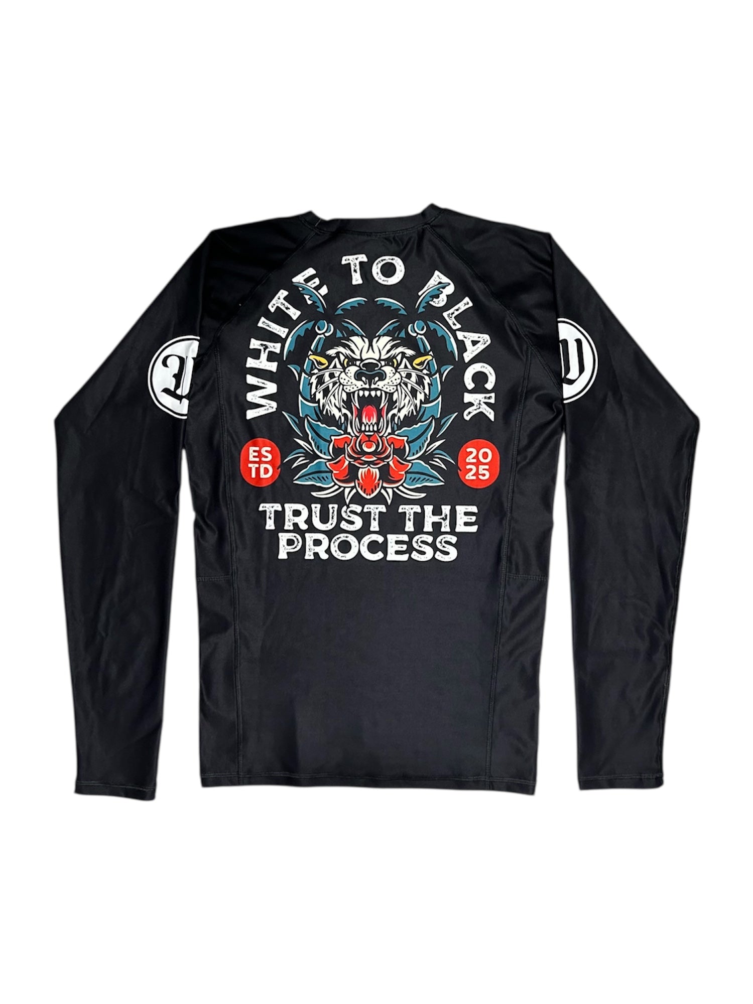 Rashguard manga larga negra 