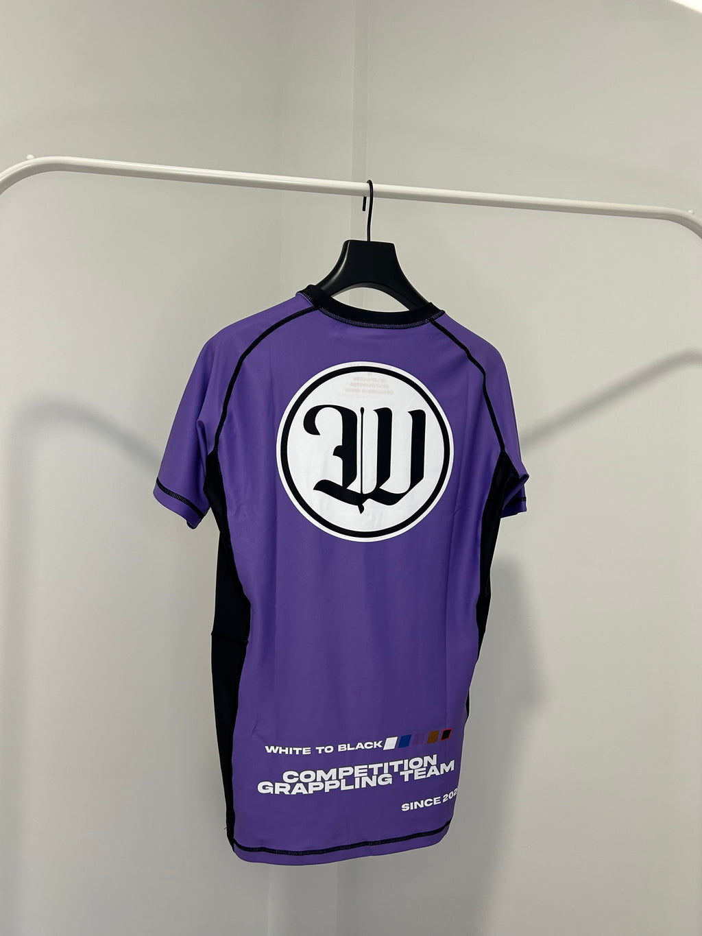 Rashguard para bjj y grappling lila.