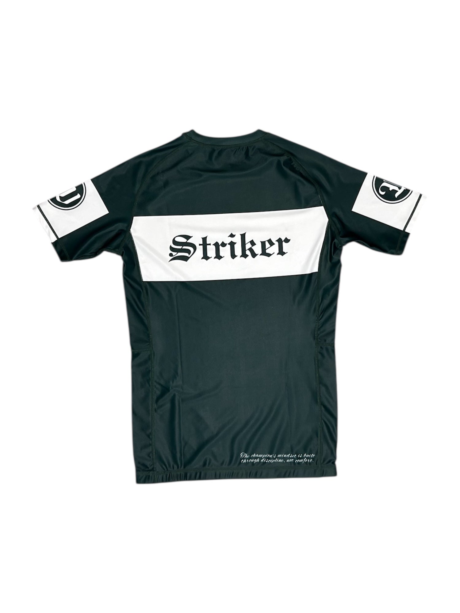 Rashguard verde y blanco espalda 