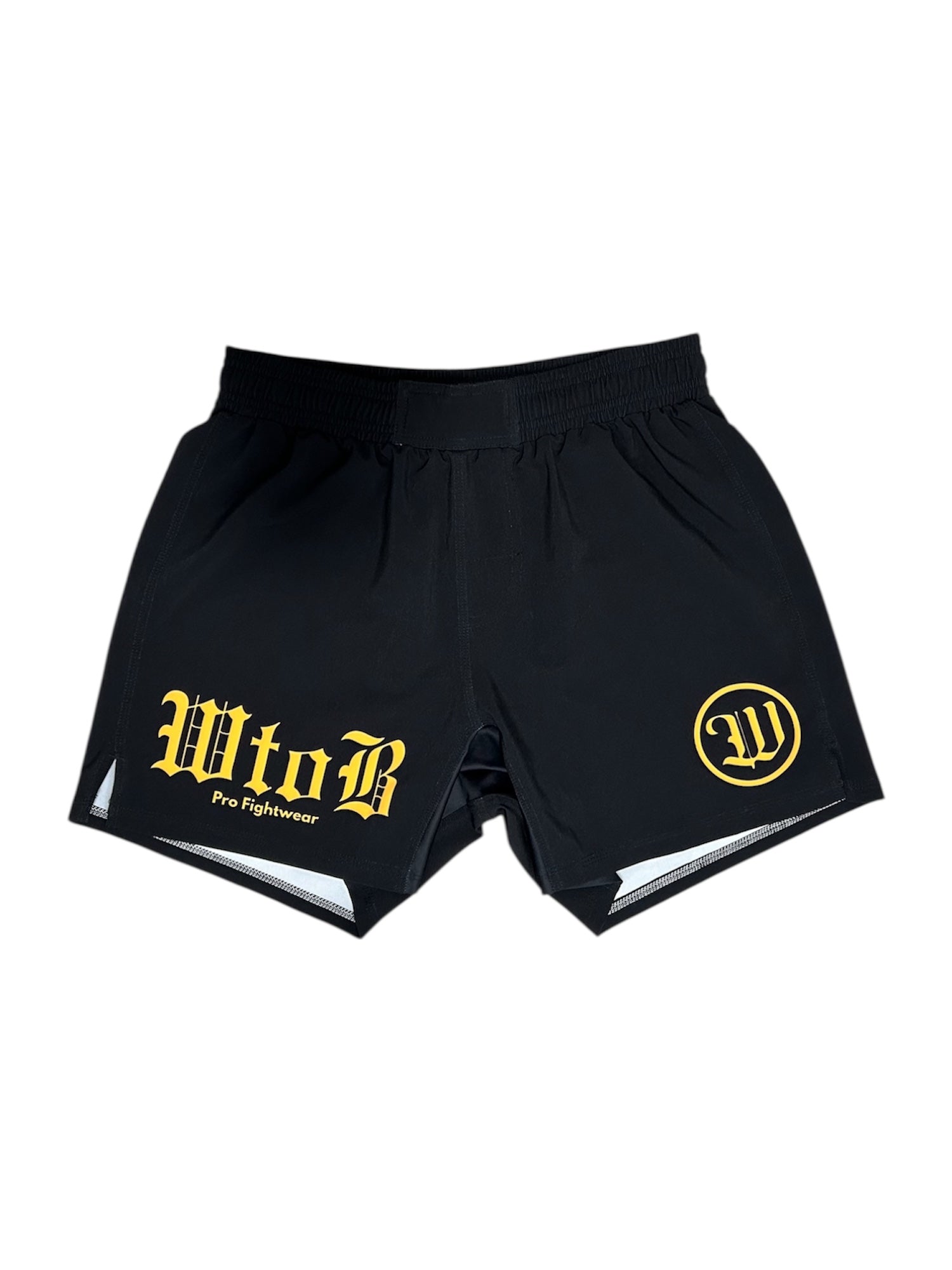 Short negro y amarillo fron 